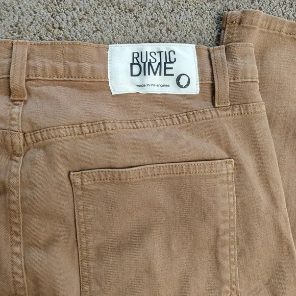 Rustic Dime Mens Khaki Straight Leg Chinos Pants Casual Dress Size 36 - Picture 5 of 14